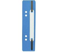 Exacompta - Réf. 426006B - Paquet de 250 fixe-dossiers à lamelle - Pour relier des documents perforés A4 - Double perforation 60 et 80 mm pour classeurs et classeurs à levier - Couleur bleu clair