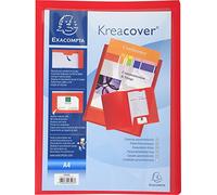 EXACOMPTA Chemise de présentation polypropylène souple Krea Cover - A4 - Rouge
