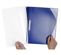 Exacompta - Réf. 439900B - 1 chemises de présentation à lamelles - couverture transparente en PVC - lamelle en métal - permet de relier des documents perforés A4 maxi - 4 couleurs aléatoires