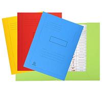 Exacompta - Réf. 445000E - 1 chemise imprimée avec 2 rabats Forever® 290 g/m² - chemise certifiée Ange Bleu - dimensions 24 x 32 cm pour documents format A4 - 4 couleurs aléatoires