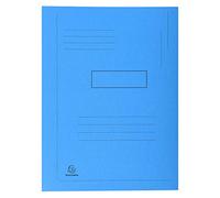 Exacompta - Réf. 445006E - 1 chemise imprimée avec 2 rabats Forever® 290 g/m² - chemise 100% recy et certifiée Ange Bleu - dimensions 24 x 32 cm pour format A4 - couleur bleu vif