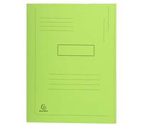 Exacompta - Réf. 445013E - 1 chemise imprimée avec 2 rabats Forever® 290 g/m² - chemise 100% recyclée et certifiée Ange Bleu - dimensions 24 x 32 cm pour format A4 - couleur vert vif
