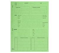 Exacompta - Paquet de 25 dossiers de procédure 25 x 32 cm - carte lustrée 265 g/m² - tilleul