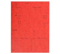Exacompta - Réf. 445105E - Carton de 5 paquets de 25 dossiers de procédure - en carte lustrée 265g/m2 - dimensions 25 x 32 cm pour documents au format A4 - couleur rouge
