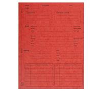 Exacompta Dossiers de procédure – carte lustrée 25x32 cm – Paquet de 25 – Rouge