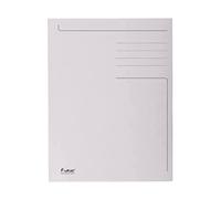 Exacompta - Réf. 448019E - Paquet de 50 chemises rigides imprimées avec 3 rabats Forever® 280 g/m² - chemises 100% recyclées et certifiées Ange Bleu - dimensions 24x32 cm pour format A4 - couleur gris