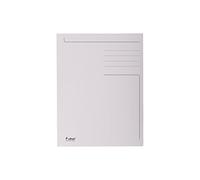 Exacompta - Réf. 449019E - Paquet de 50 chemises rigides imprimées avec 3 rabats Forever® 280 g/m² - 100% recy s et certifiées Ange Bleu - dimensions 24,5 x 35 cm pour format folio - couleur gris
