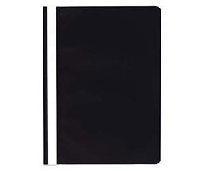 Exacompta - Réf. 449201B - 1 chemise de présentation à lamelles - couverture en PP qualité standard - étiquette sur toute la hauteur de la chemise - lamelles en métal - couleur noir