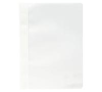 Exacompta - Réf. 449202B - Paquet de 25 chemises de présentation à lamelles - couverture en PP qualité standard - étiquette sur toute la hauteur de la chemise - lamelles en métal - couleur blanc