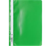Exacompta - Réf. 449205B - Paquet de 25 chemises de présentation à lamelles - couverture en PP qualité standard - étiquette sur toute la hauteur de la chemise - lamelles en métal - couleur vert clair
