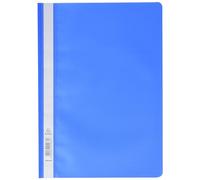 Exacompta - Réf. 449206B - Paquet de 25 chemises de présentation à lamelles - couverture en PP qualité standard - étiquette sur toute la hauteur de la chemise - lamelles en métal - couleur bleu clair