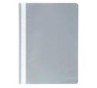 Exacompta - Réf. 449210B - Paquet de 25 chemises de présentation à lamelles - couverture en PP qualité standard - étiquette sur toute la hauteur de la chemise - lamelles en métal - couleur gris