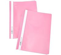 Exacompta - Réf. 449212B - Paquet de 25 Chemises de présentation à lamelles Polypropylène standard - A4 - Rose