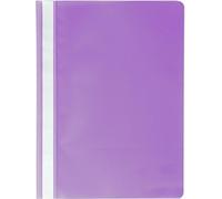 Exacompta - Réf. 449218B - Paquet de 25 chemises de présentation à lamelles - couverture en PP qualité standard - étiquette sur toute la hauteur de la chemise - lamelles en métal - couleur violet