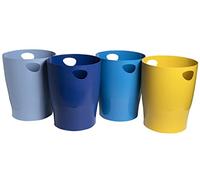 Exacompta 8x Corbeille à papier Ecobin Couleurs assorties 45302D
