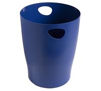 Exacompta – Corbeille à papier Ecobin 45303D – Lot de 8, 15 L, bleu marine