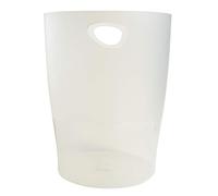 Exacompta Corbeilles à papier Ecobin Office 45357D - Lot de 8, 15 L, poignées, opaque givré