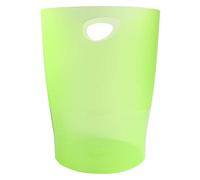 Exacompta Corbeille À Papier Eco 15 L Vert Translucide - Diamètre 26 Cm, Hauteur 33,5cm