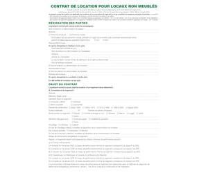 Exacompta - Réf- 45E - Paquet de 50 feuilles Contrat de location pour locaux non meublés utilisées dans les dossiers réf- 44E et 41E - Conforme au contrat type obligatoire ainsi qu'à la loi CLIMAT