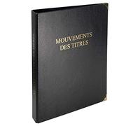 Reliure 'Mouvements des titres',classeur 4 anneaux