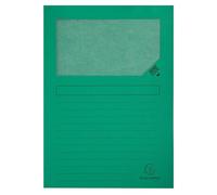 Exacompta 4x Paquet de 100 chemises à fenetre Forever 22x31cm Vert vif 50103E