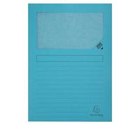Exacompta - Réf. 50106E - Carton de 400 chemises à fenêtre Forever® 120 g/m² - couleurs vives - chemises 100% recy s et certifiées Ange Bleu - dim 22 x 31 cm pour A4 - bleu clair