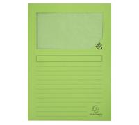 Exacompta 4x Paquet de 100 chemises à fenetre Forever 22x31cm Vert Pré 50107E