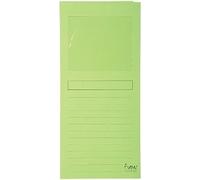 Exacompta - Réf. 50107E - Paquet de 100 chemises à fenêtre sans plastique Forever® 120 g/m² - couleurs vives - 100% recy s et certifiées Ange Bleu - dimensions 22 x 31 cm pour A4 - couleur vert pré
