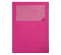 Exacompta 4x Paquet de 100 chemises à fenetre Forever 22x31cm Fuchsia 50108E