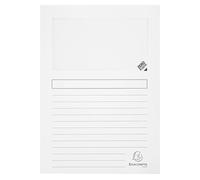 Exacompta - Réf. 50260E - Carton de 400 chemises à fenêtre Forever® 120 g/m² - couleurs pastel - chemises 100% recy s et certifiées Ange Bleu - dim 22 x 31 cm - couleurs assorties