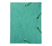 Exacompta - Réf. 50750E - 1 chemise à élastiques pour format pocket - pochette 3 rabats - en carte lustrée 425 g/m2 - dimensions 12 x 16 cm pour documents au format A6 - couleur aléatoire