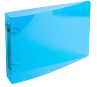 Exacompta - Réf. 51090E - Carton de 10 classeurs semi-rigides pour fiches bristols - 2 anneaux ronds 25 mm - Dos 35 mm - Dimensions extérieures : 14 x 18 cm - Assortis