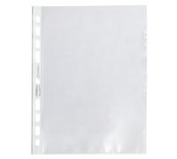 Exacompta - Réf. 51100E - Sachet de 50 pochettes perforées A5 FOREVER en Polypropylène grainé recy paisseur 6/100ème - Dimensions : 16,8 x 21,5 cm - Cristal translucide