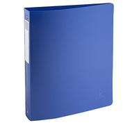 Exacompta - Réf. 51142E - 1 classeur semi-rigide Bee Blue - 4 anneaux ronds diamètre 30 mm - dos 40 mm - dimensions extérieures 32 x 26,8 cm - format à classer A4 maxi - couleur bleu marine