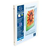 Exacompta 20x Classeur 4 anneaux 15mm PP opaque 5/10e Krea Cover A4 Blanc 51189E