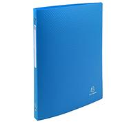 Classeur 4 anneaux plastifié Exacompta Budget A4 - Dos 2 cm - bleu