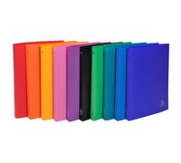 Classeur 4 anneaux 15mm polypropylène OPAK - A4 - Couleurs assorties