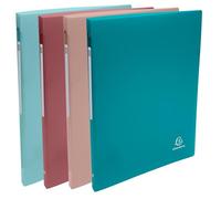 Exacompta 20x Classeur souple 4 anneaux PP recyclé Skandi assort. 51270E