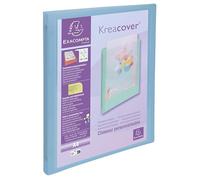 Classeur 4 anneaux 15mm polypropylène Kreacover Pastel - A4 - Couleurs assorties