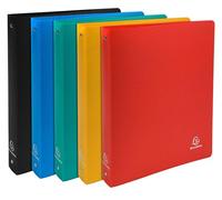 Exacompta 20x Classeur 4 anneaux 30mm PP OPAK A4 Maxi Couleurs assorties 51280E