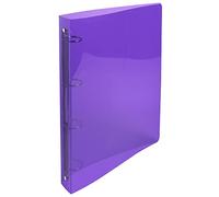 Classeur 4 anneaux 30 mm polypropylène Crystal - A4 maxi - Couleurs assorties