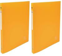Exacompta - réf. 51299E - 1 Classeur souple avec étiquette OPAK - 4 anneaux ronds diamètre 15 mm - Dos 20 mm - Dimensions extérieures : 32 x 25 cm - Format à classer A4-10 couleurs aléatoires