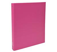 Exacompta Classeur rembordé polypropylène A4 – 4 anneaux 30 mm – Rose