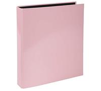 Exacompta - Réf. 51566E - Carton de 10 classeurs rigides Aquarel 4 anneaux en D - Diamètre 25 mm - Dos de 4 cm - Dimensions extérieures 31,5 x 27 cm - format à classer A4 - couleur rose