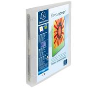Exacompta - Réf. 51568E - Carton de 12 classeurs personnalisable 1 poche - 4 anneaux ronds 30 mm - Dimensions extérieures : 32 x 26,8 cm - A4 Maxi - Incolore