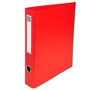 Classeur rembordé PVC 4 anneaux en D de 40mm en 3ème de couverture - A4 maxi - Couleurs assorties
