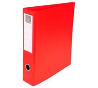 Exacompta 10x Classeur rembordé PVC 4 anneaux en D de 50mm A4 maxi Rouge 51745E