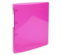 Exacompta Classeur Iderama PP 7/10e - 4 anneaux Ø30 mm - Dos 40 mm - A4 maxi - Rose