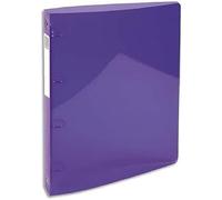 Classeur 4 anneaux 30mm IDERAMA PP polypropylène 7/10e - A4 maxi - Violet