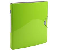 Classeur 4 anneaux 30mm IDERAMA PP en polypropylène rigide - A4 - Vert anis